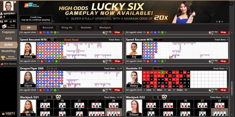 Giao diện casino của FB88 hiện đại